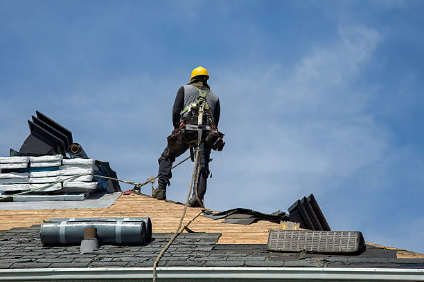 Professional Flat Roof Repair technician working in Ellenville, NY